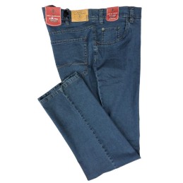 Jeans uomo cotone taglie forti dalla 57 alla 75 pantalone elasticizzato grigio 