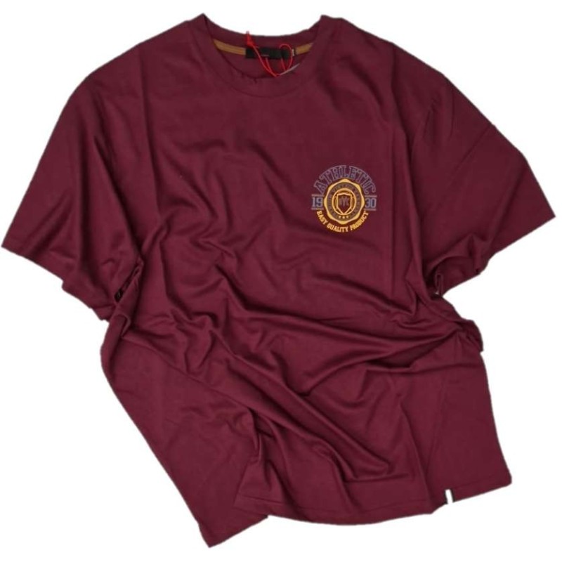 T-shirt Taglie Forti Maxfort manica corta in cotone e2627 bordo T-shirt Taglie Forti Maxfort manica corta in cotone e2627 bordo