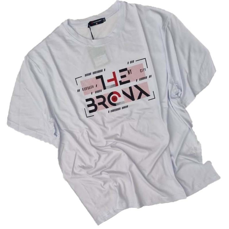 Maglia Taglie Forti Maxfort girocollo in cotone manica corta bro bianco Maglia Taglie Forti Maxfort girocollo in cotone manica corta bro bianco