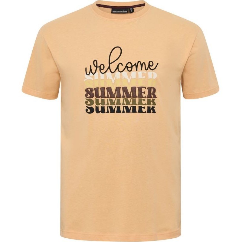 T-shirt Taglie Forti North 564 in cotone girocollo più lunga arancio T-shirt Taglie Forti North 564 in cotone girocollo più lunga arancio