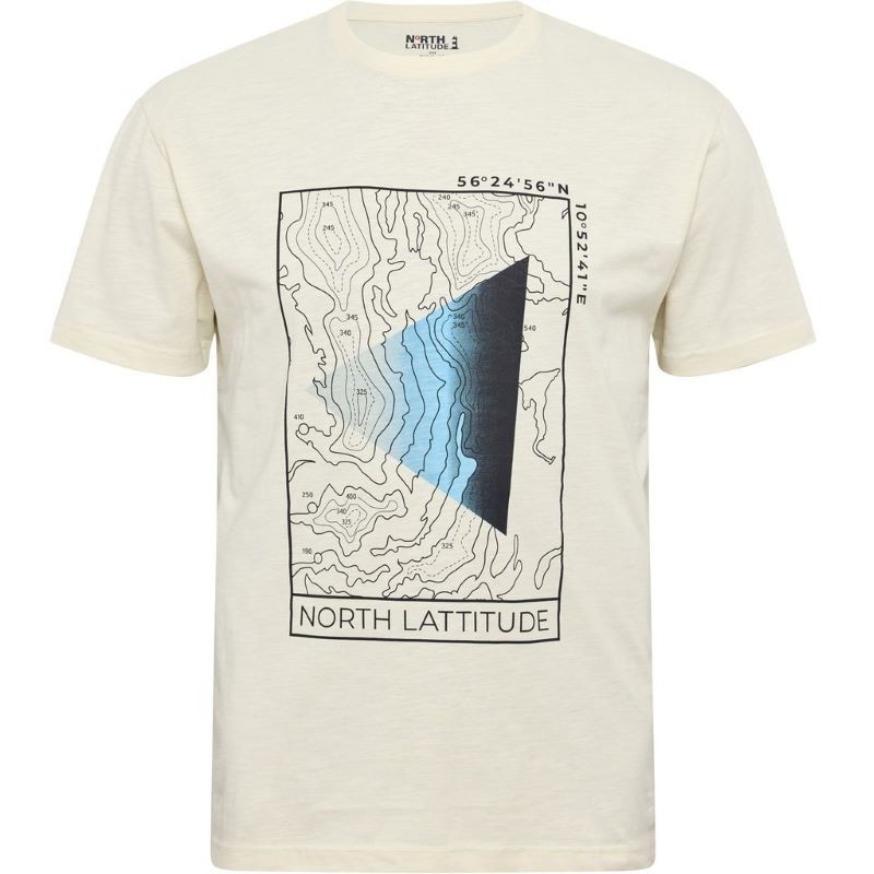 T-shirt Taglie Forti North 564 in cotone girocollo più lunga bianco off T-shirt Taglie Forti North 564 in cotone girocollo più lunga bianco off