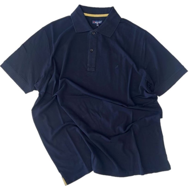 Polo Taglie Forti Maxfort manica corta tinta unita articolo 5000 colore blu Polo Taglie Forti Maxfort manica corta tinta unita articolo 5000 colore blu
