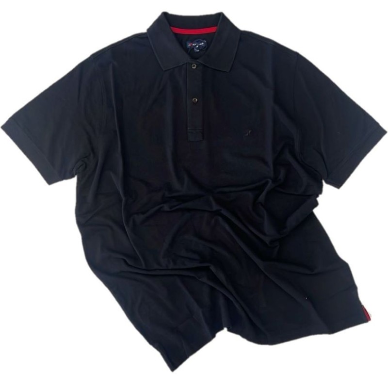 Polo Taglie Forti Maxfort manica corta tinta unita articolo 5000 colore nera Polo Taglie Forti Maxfort manica corta tinta unita articolo 5000 colore nera