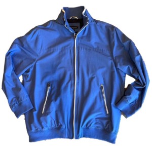 Maxfort Giubbino Taglie Forti uomo modello bomber con elastico in vita e polsini colore celeste