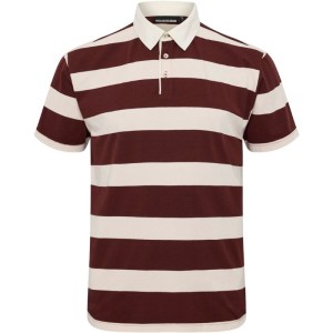 polo taglie forti in cotone manica corta a fasce north 564 bordo