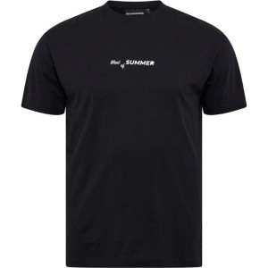 T-shirt Taglie Forti uomo North 564 mezza manica in cotone con piccola stampa nero
